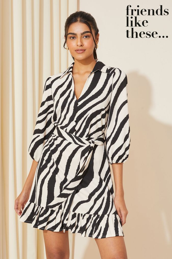 Women s White Animal Print Dresses Leopard Print Dresses Next UK