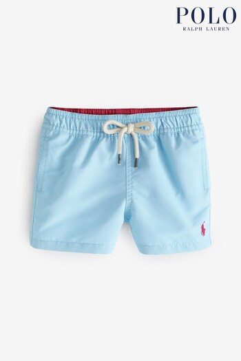 Polo Favourites Ralph Lauren Baby Blue Swim Shorts (K87336) | £55