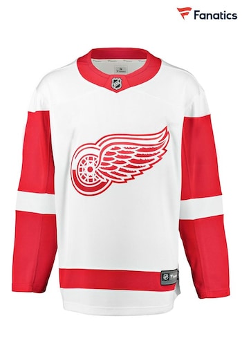 Fanatics Red NHL Detroit Wings Away Breakaway Jersey (K87576) | £105