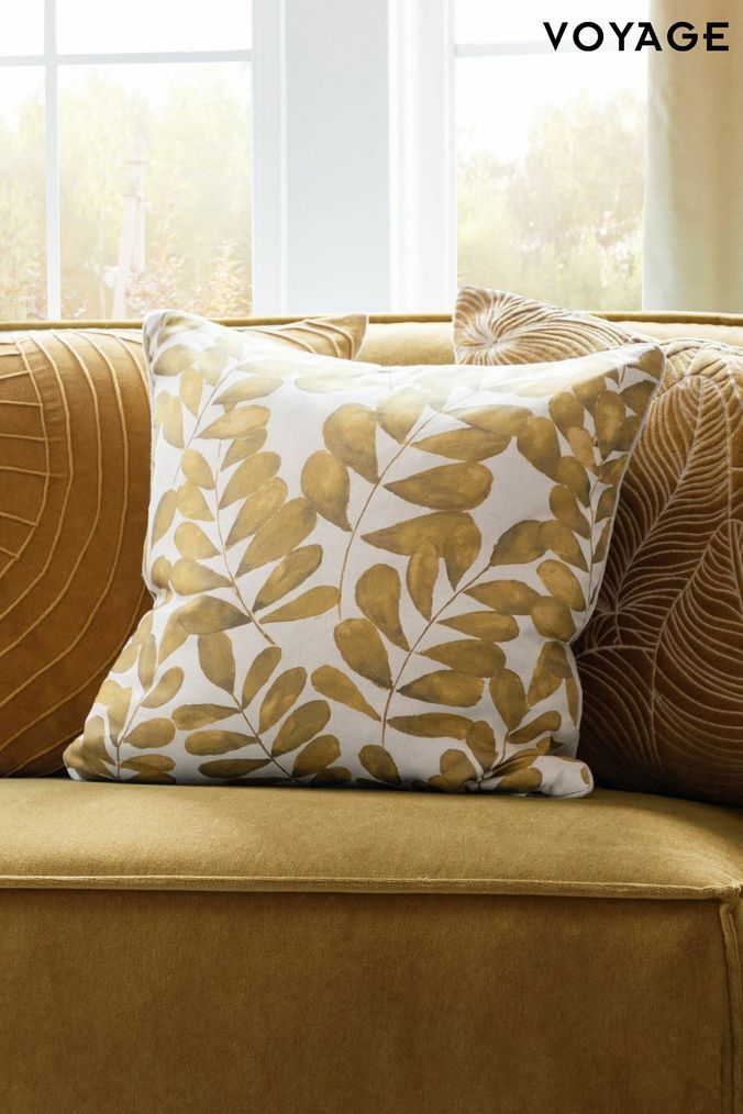 Cream and outlet gold cushions