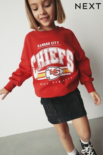 Red Kansas City Chiefs NFL License Sweatshirt (3-16yrs) (K87632) | £18 - £24