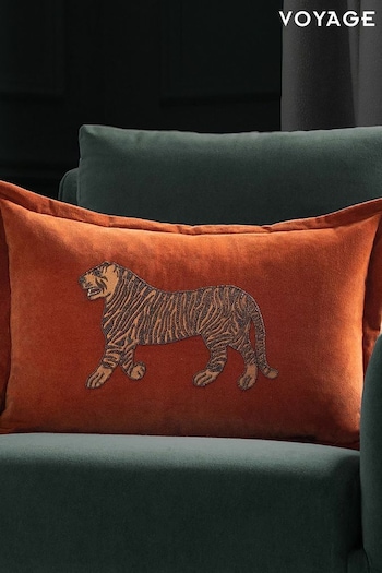 Voyage Cinnamon Durga Animal Oxford Cushion (K87647) | £42