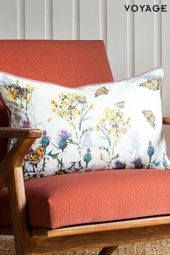 Voyage Primrose Athena Floral Animal Piped Cushion (K87674) | £32
