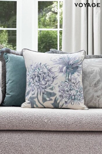 Voyage Willow Belladonna Floral Piped Cushion (K87707) | £40