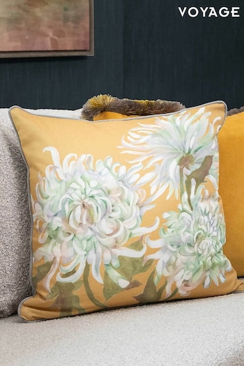 Voyage Honey Belladonna Floral Piped Cushion (K87712) | £38