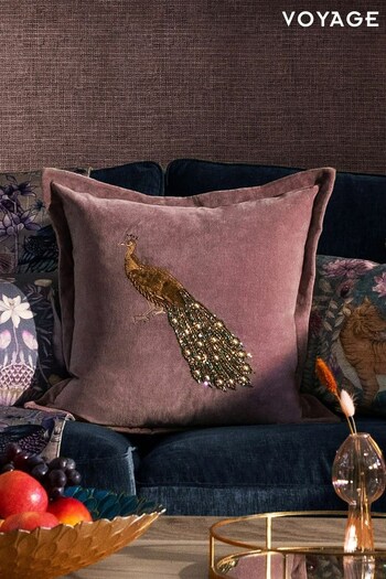 Voyage Lavender Mayura Animal Oxford Cushion (K87728) | £38