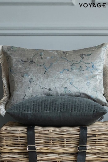 Voyage Frost Carrara Abstract Piped Cushion (K87888) | £32