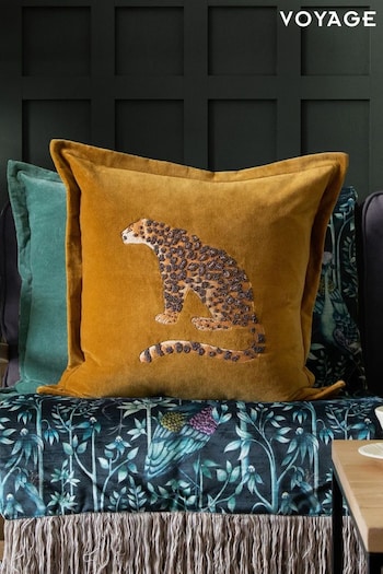 Voyage Mustard Waghoba Animal Oxford Cushion (K88013) | £46