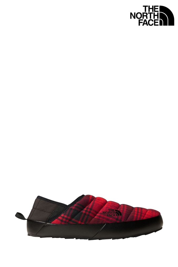 Red north face slippers cheap
