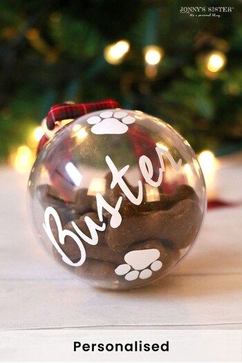 Personalised Fillable Pet Treat Bauble by Jonnys Sister (K88335) | £15