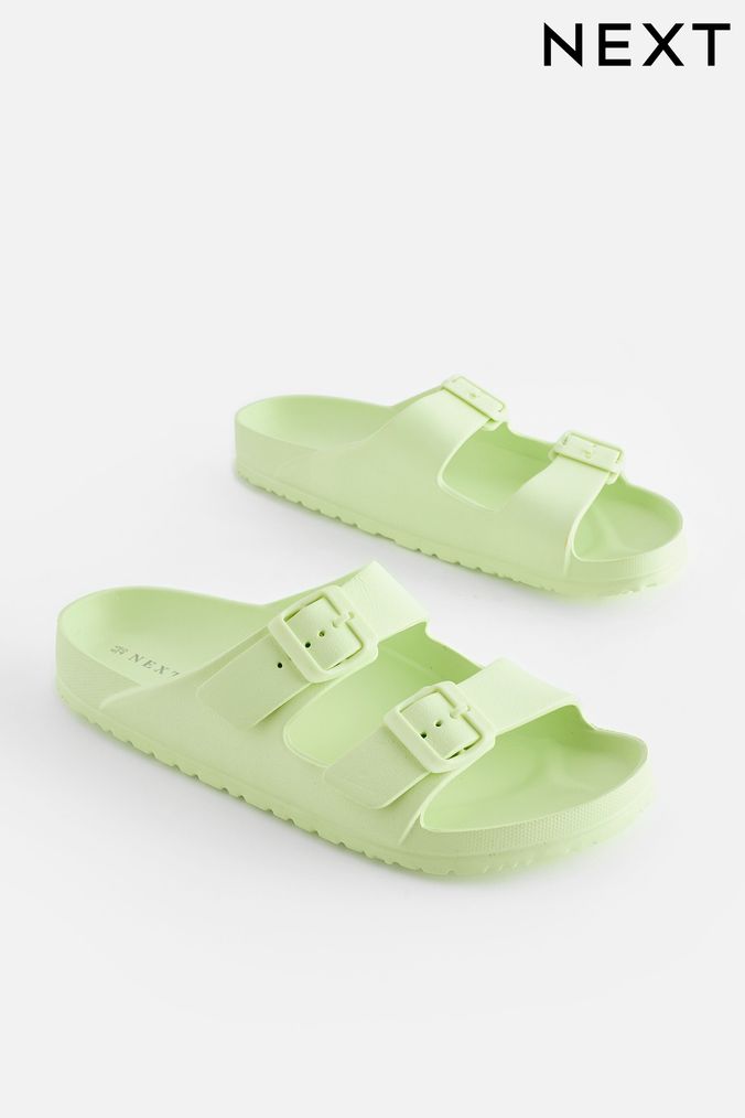 Buy Women s Sandals Green Sliders Footwear Online Next UK