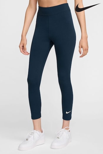 Nike Navy Classic High Waisted 7/8 Leggings (K88550) | £38