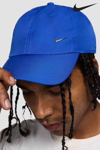 Nike Blue Dri-FIT Club Unstructured Metal Swoosh Cap (K88878) | £23