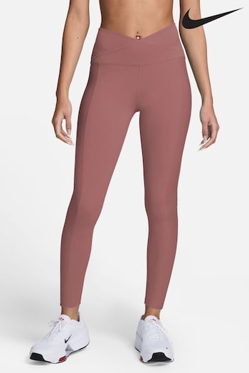 Nike Dusky Pink One Wrap High-Waisted 7/8 Leggings (K88921) | £55