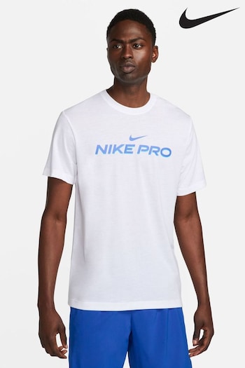 Nike White Dri-FIT Training T-Shirt (K89012) | £33