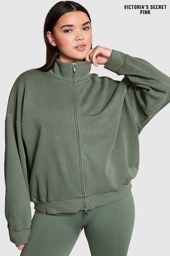 Victoria's Secret PINK Fresh Forest Green Fleece Jacket (K89053) | £45