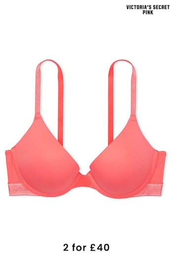 Victoria's Secret PINK Crazy For Coral Pink Push Up Bra (K89084) | £29