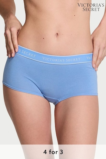 Victoria's Secret Blue Bonnet Short Logo Knickers (K89125) | £9