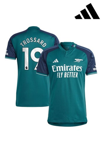 adidas Green Arsenal Third Shirt 2023-24 - Trossard 19 (K89179) | £95