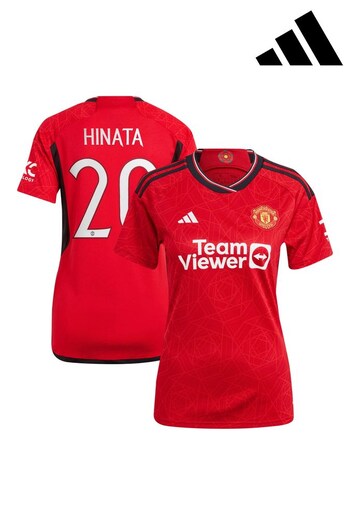 adidas Red Manchester United EPL Home Shirt 2023-24 - Miyazawa 20 (K89248) | £95