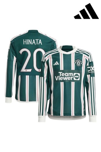 adidas Green Manchester United EPL Away Shirt 2023-24 - Miyazawa 20 (K89249) | £75