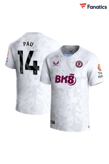 Fanatics Aston Villa Away Shirt 2023-24 - Pau 14 (K89269) | £85