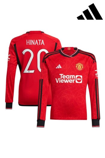 adidas Red Manchester United EPL Home Shirt 2023-24 - Miyazawa 20 (K89271) | £100