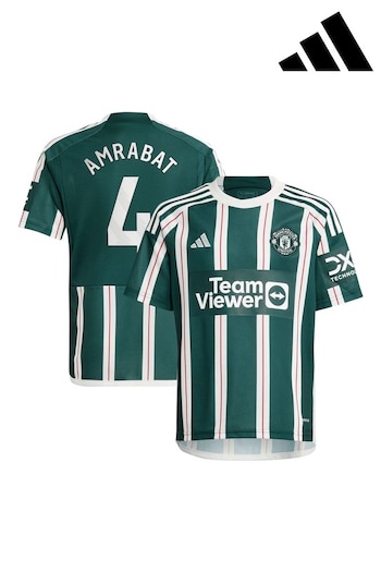 adidas Green Manchester United EPL Away Shirt 2023-24 - Amrabat 4 (K89434) | £70