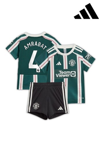adidas Green Manchester United EPL Away Babykit 2023-24 - Amrabat 4 (K89447) | £55