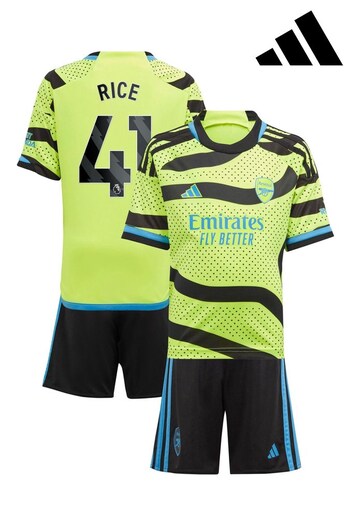 adidas Green Arsenal Away Minikit 2023-24 - Rice 41 Minikit (K89449) | £68
