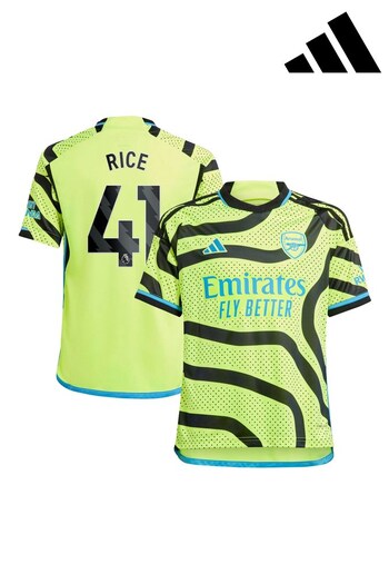adidas Yellow Arsenal Away Shirt 2023-24 - Rice 41 (K89456) | £70