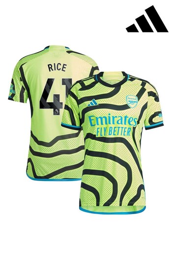 adidas Yellow Arsenal Away Shirt 2023-24 - Rice 41 (K89512) | £95