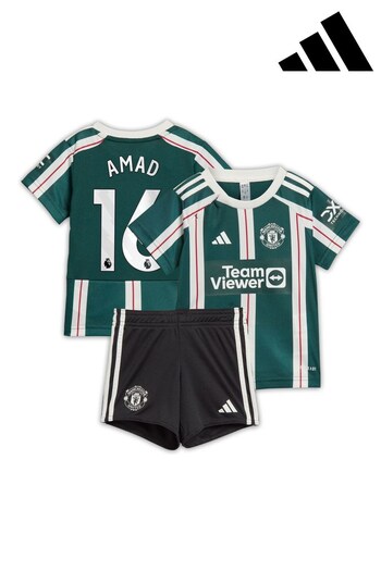 adidas Green Manchester United EPL Away Babykit 2023-24 - Amad 16 (K89514) | £55