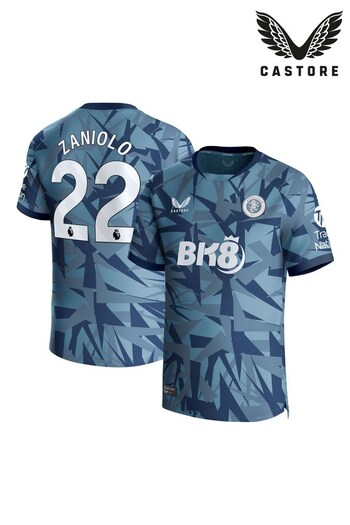 Castore Blue Aston Villa Third Shirt 2023-24 - Zaniolo 22 (K89619) | £85