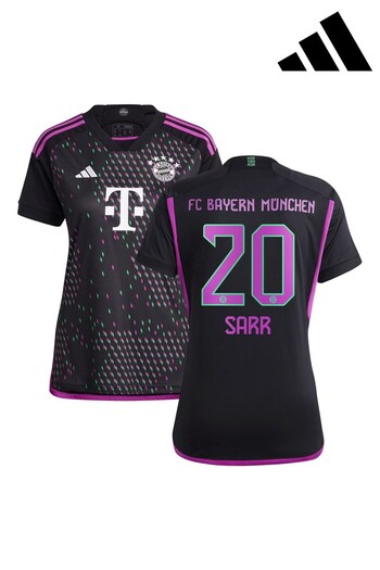 adidas Black FC Bayern Away Shirt 2023-24 - Sarr 20 (K89628) | £95