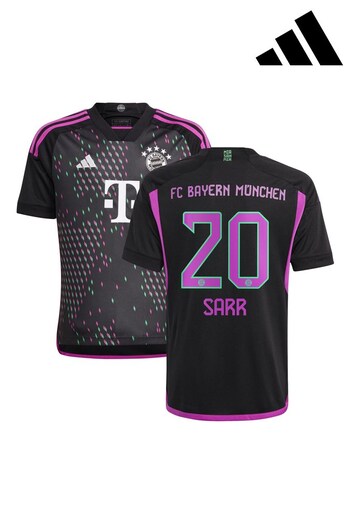 adidas Black FC Bayern Away Shirt 2023-24 - Sarr 20 (K89649) | £70