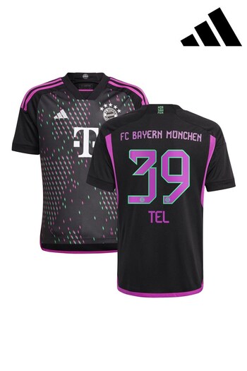 adidas Trediac Black FC Bayern Away Shirt 2023-24 - Tel 39 (K89652) | £70