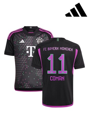 adidas Black FC Bayern Away Shirt 2023-24 - Coman 11 (K89659) | £70