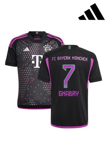 adidas Black FC Bayern Away Shirt 2023-24 - Gnabry 7 (K89680) | £70