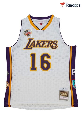 Fanatics White NBA Los Angeles Lakers Pau Gasol Hall of Fame Swingman Vest (K89764) | £130