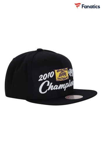 Fanatics NBA Los Angeles Lakers Hardwood Classics 2010 Champ Snapback Black Hat (K89814) | £30