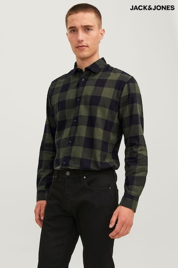 JACK & JONES Green Check Shirt (K89855) | £28