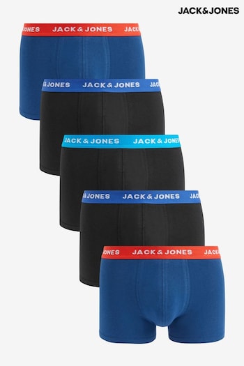 JACK & JONES Black Boxers 5 Pack (K89859) | £38