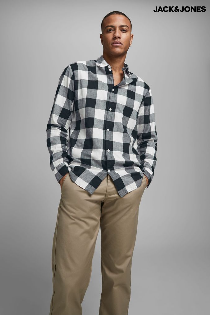 Buy Men s Black JACK JONES Casual Shirts Online Next UK