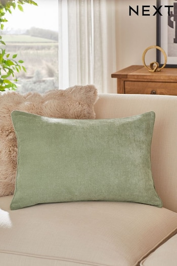 Green 40 x 59cm Soft Velour Cushion (K89890) | £12