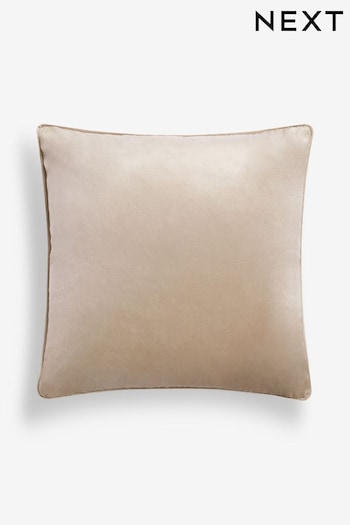 Greige 43 x 43cm Matte Velvet Cushion (K89917) | £7