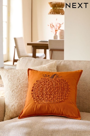 Orange Pumpkin Bobble Cushion (K89922) | £22