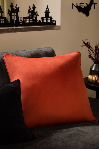 Bright Orange 59 x 59cm Matte Velvet Cushion (K89928) | £16