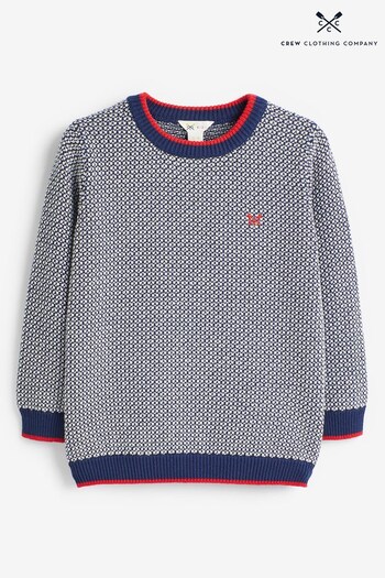 Crew Clothing Company Blue Cotton Casual Jumper (K90078) | £28 - £36