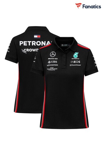 Fanatics Mercedes AMG Petronas F1 2023 Team Black Polo Shirt (K90181) | £76